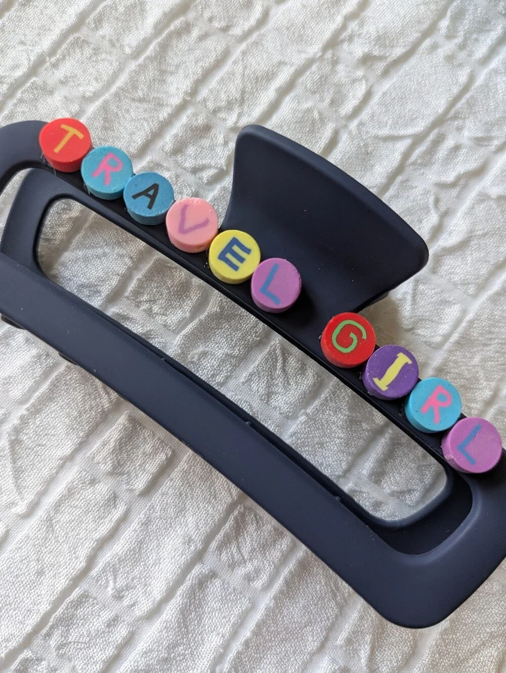 Travel Girl Hair Clip Claw Style Handcrafted | NWT